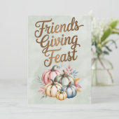 パステルカラーパンプキンズのフレンドリーな饗宴 招待状 (スタンド正面)