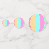 パステルカラービーチボール コンフェッティ (裏面)