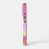 パステルカラーピース抽象芸術アートデザイン iPhone 16ケース (左側面)