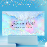 パステルカラーフェイクグリッター 名刺<br><div class="desc">ホログラフィック効果はシミュレートさ実在れるのではなく、単にシミュレートされることに注意しなさい。より良い紙結果のために軽いプリントセミグロスをお勧め。マットまたは黒の紙は、このデザインに適していない</div>