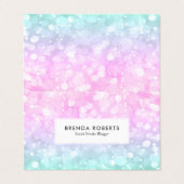 パステルカラーフェイク《写真》ぼけ味グリッター 名刺 (外部フラット)