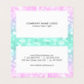 パステルカラーフェイク《写真》ぼけ味グリッター 名刺 (内部フラット)