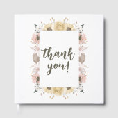 パステルカラーフローラ結婚ズ ゲストブック (正面)