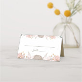 パステルカラーフローラ結婚ズ プレイスカード (裏面)