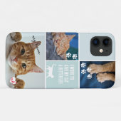 パステルカラーブロックキャットフォトコラージュモノグラムペット Case-Mate iPhoneケース (裏面(横))