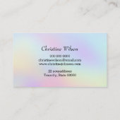 パステルカラーヘアスタイリスト 名刺 (裏面)