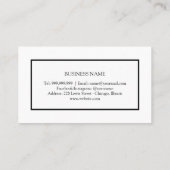 パステルカラーホログラフィックエレガントロイヤリティ 名刺 (裏面)