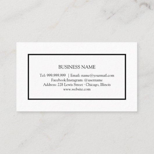 パステルカラーホログラフィックエレガントロイヤリティ 名刺 (裏面)