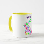 パステルカラーマグの"NANA"イースター卵うさぎ マグカップ (正面左)