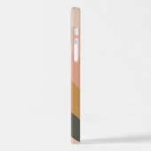 パステルカラーミュートニュートラルレインボー iPhoneケース (左側面)