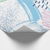 パステルカラーモダン幾何学的パターン ラッピングペーパー (角)