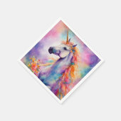 パステルカラーユニコーン スタンダードカクテルナプキン (角)