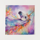 パステルカラーユニコーン タペストリー (正面(横))