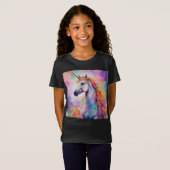 パステルカラーユニコーン Tシャツ (正面フル)