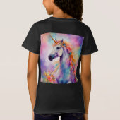 パステルカラーユニコーン Tシャツ (裏面)