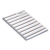 パステルカラーラインノートブック ノートブック (右側)