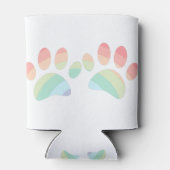 パステルカラーレインボードッグポープリント 缶クーラー (裏面)