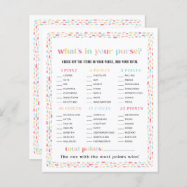 パステルカラーレインボーベビーシャワー財布ゲーム