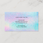 パステルカラーレザー 名刺 (裏面)