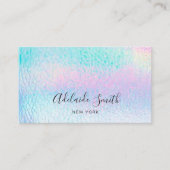 パステルカラーレザー 名刺 (正面)