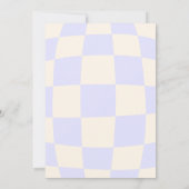 パステルカラーレトロGroovy誕生日 招待状 (裏面)