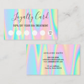 パステルカラーロイヤリティカード 名刺 (正面/裏面)