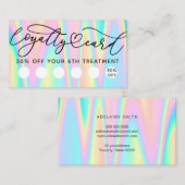 パステルカラーロイヤリティカード 名刺 (正面/裏面)