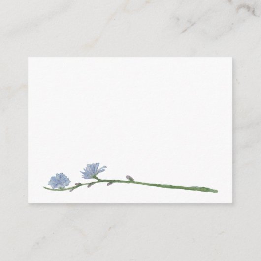 パステルカラーワイルドフローラアドバイスカード エンクロージャーカード (裏面)