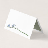 パステルカラーワイルドフローラアドバイスカード 名刺 (裏面)
