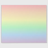 パステルカラー付き虹 ラッピングペーパー (フラット)