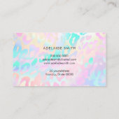 パステルカラー動物の肌の模様 名刺 (裏面)