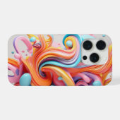 パステルカラー型枠の爆発 iPhoneケース (裏面横)