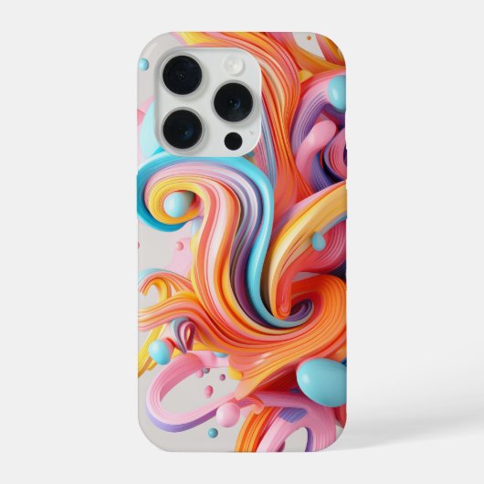 パステルカラー型枠の爆発 iPhoneケース (裏面)