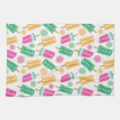 パステルカラー夏のポップス&フルーツ キッチンタオル (横)