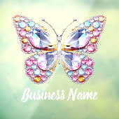 パステルカラー宝石蝶 ウィンドウサイン (シート3)