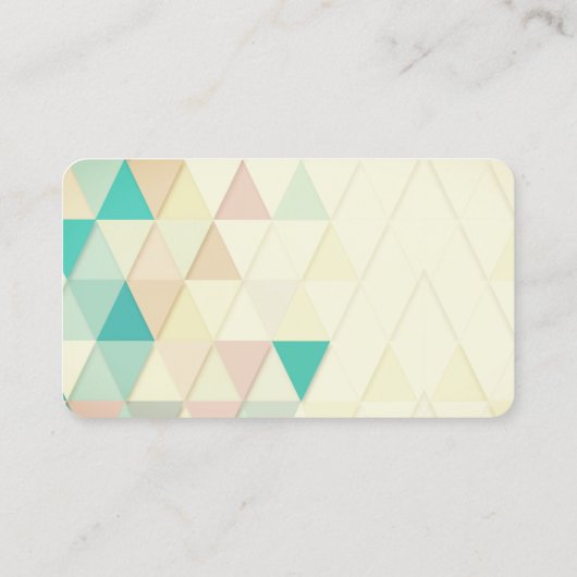 パステルカラー幾何学的パターン 名刺 (裏面)