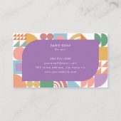 パステルカラー幾何学 名刺 (裏面)