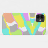 パステルカラー抽象芸術アートiPhone 11ケース Case-Mate iPhoneケース (裏面(横))