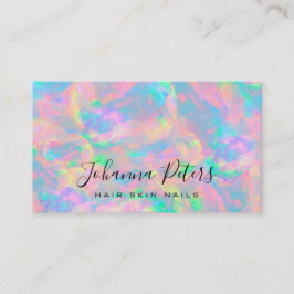 パステルカラー抽象芸術オパール名刺 名刺