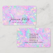 パステルカラー抽象芸術オペインスパイアル 名刺 (正面/裏面)