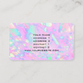 パステルカラー抽象芸術オペインスパイアル 名刺 (裏面)