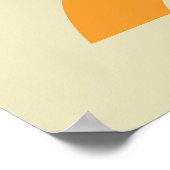 パステルカラー抽象芸術シェイプの背モダン景 ポスター (角)