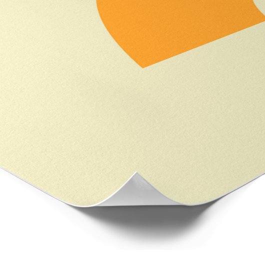 パステルカラー抽象芸術シェイプの背モダン景 ポスター (角)