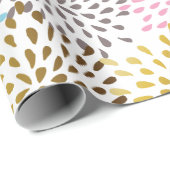 パステルカラー抽象芸術スターバストパターン ラッピングペーパー (ロールコーナー)