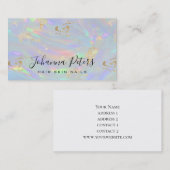 パステルカラー抽象芸術テクスチャ 名刺 (正面/裏面)