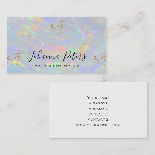 パステルカラー抽象芸術テクスチャ 名刺 (正面/裏面)