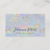 パステルカラー抽象芸術テクスチャ 名刺 (正面)