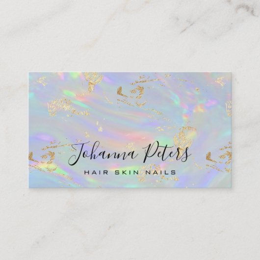 パステルカラー抽象芸術テクスチャ 名刺 (正面)