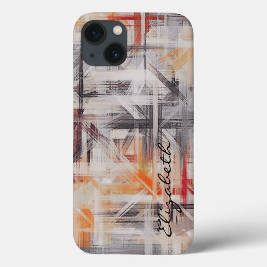 パステルカラー抽象芸術パターン#2 Case-Mate iPhoneケース (裏面)