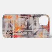パステルカラー抽象芸術パターン#2 Case-Mate iPhoneケース (裏面 (横))